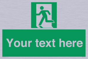 Custom Emergency Exit Left Sign